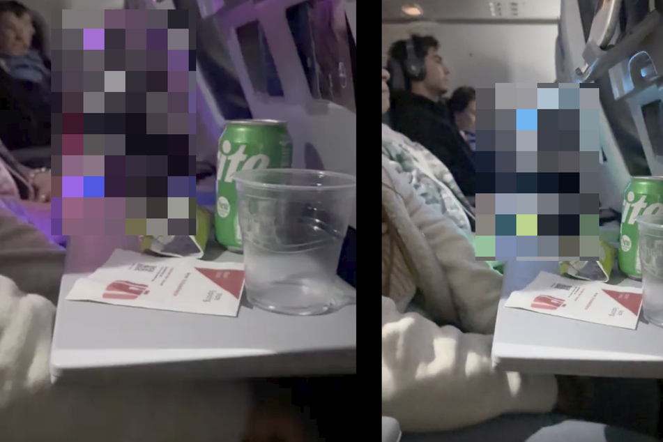 Als Frau im Flugzeug besonderes Ladekabel ansteckt, sind andere Passagiere extrem genervt