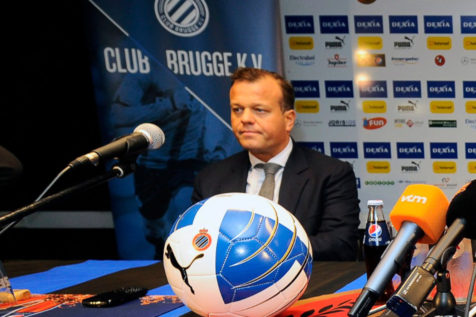 FC-Brügge-Präsident Bart Verhaeghe (57) bei einer Pressekonferenz im November 2011. (Archivfoto)