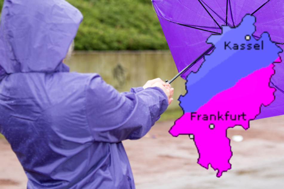 Auch der Dienst Wetteronline.de (Grafik) warnt vor hohen Niederschlagsmengen im Südosten von Hessen.