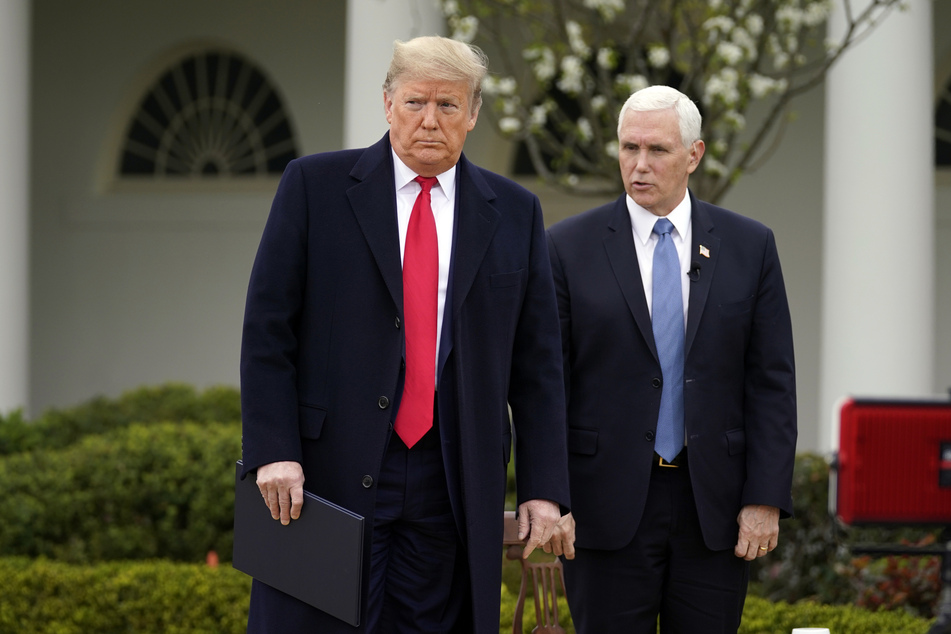 Donald Trump (l.), Präsident der USA, und US-Vizepräsident Mike Pence.
