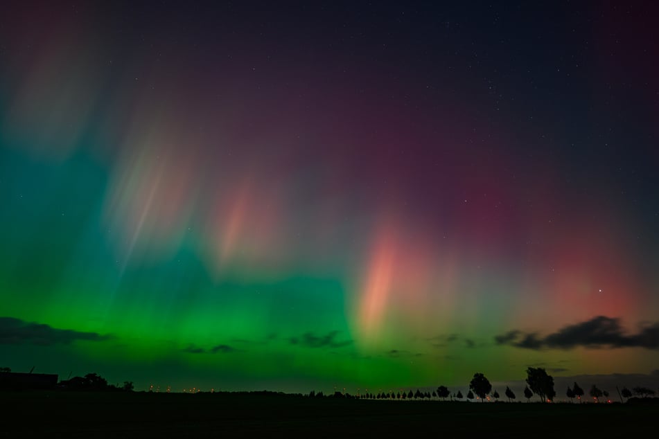 Ein zunächst wolkenfreier Himmel lieferte eine tolle Sicht.