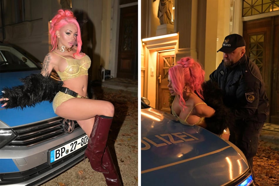 In ihrem neuen Musikvideo wird die Rapperin (29) von einem scheinbaren Polizisten verhaftet.