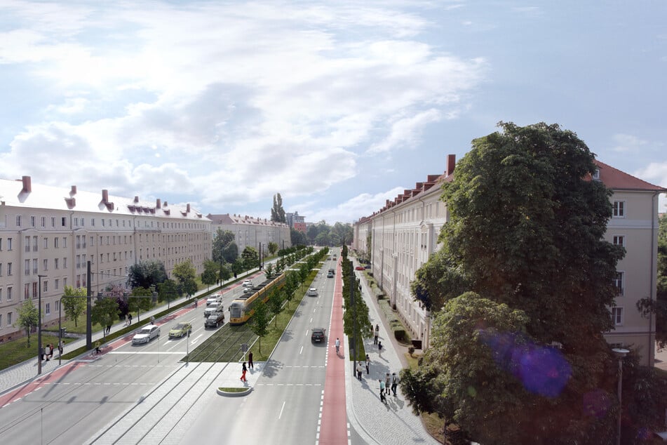 So soll die Nürnberger Straße in fünf Jahren aussehen.