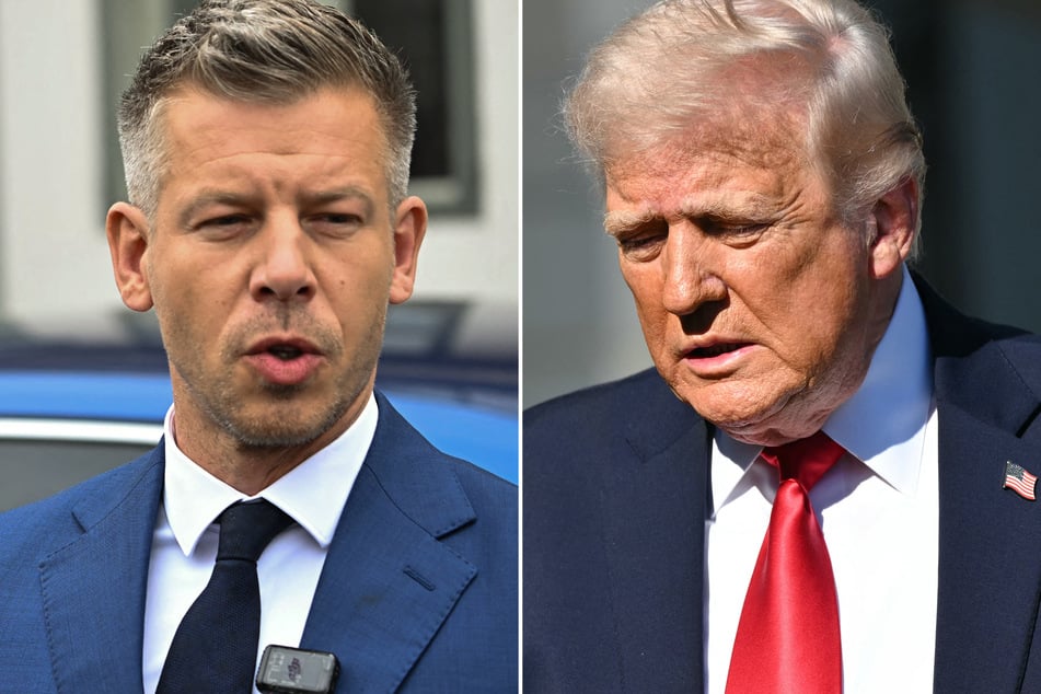 President Donald Trump (r.) praised Hungary's new prime minister-elect, Peter Magyar, on Tuesday, saying he was "going to do a good job."