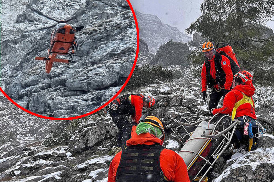 Bergwacht am Limit: Schnee überrascht Wanderer, doch der Heli kann nicht landen