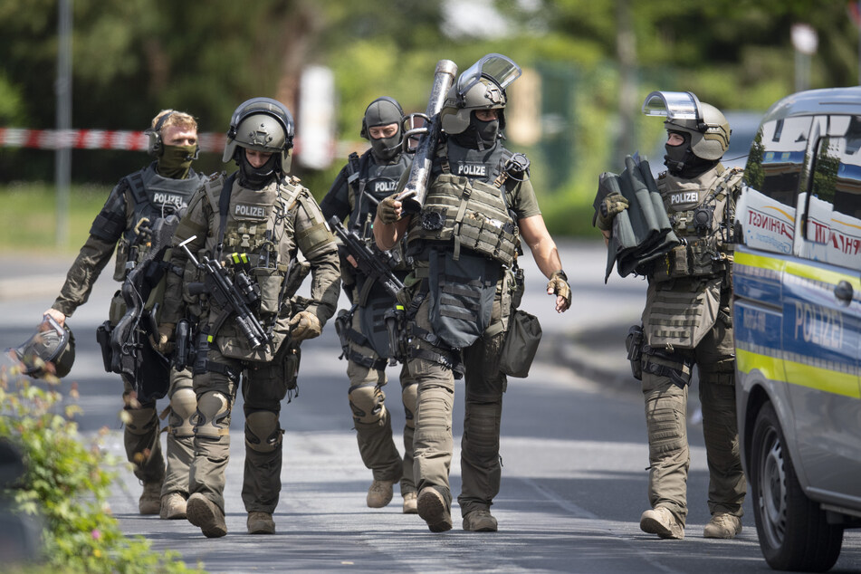 Beamte eines Spezialeinsatzkommandos der Polizei. (Symbolbild)