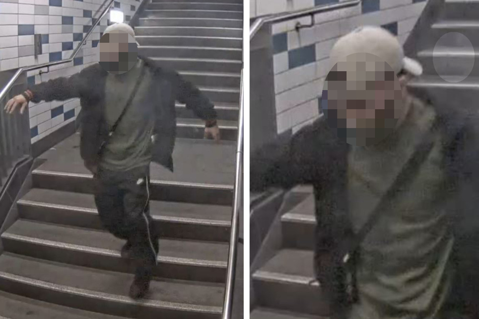 Mit Bildern einer Überwachungskamera suchte die Polizei Berlin nach dem Tatverdächtigen.