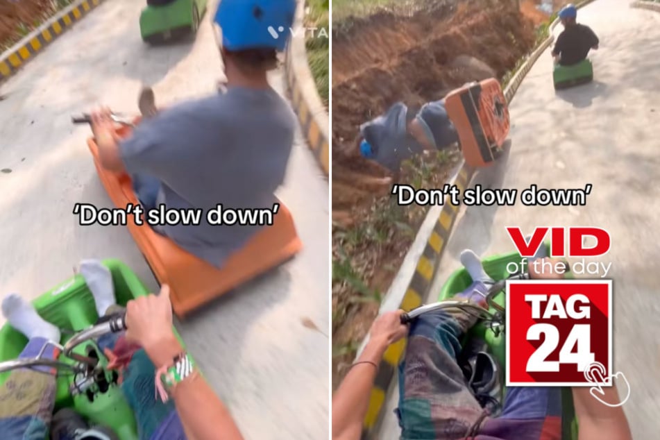 viral videos: Viral Video of the Day for May 13, 2025: Go-kart driver's Mario Kart-style crash is pure chaos!