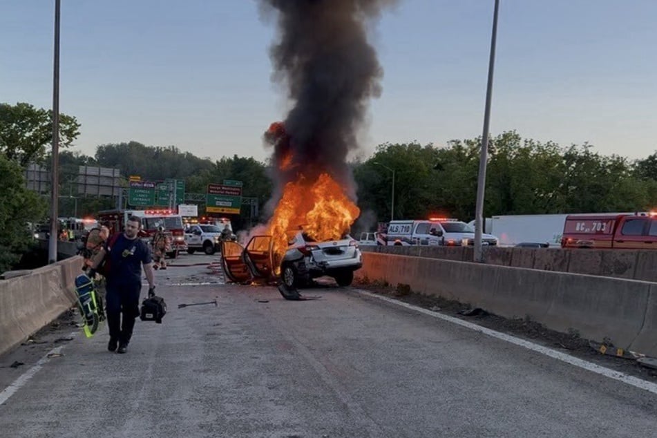 Der Wagen des 17-Jährigen ging nach dem schweren Unfall in Flammen auf und explodierte wenig später.