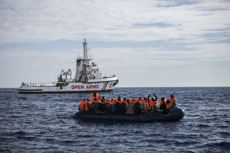 Die "Open Arms" rettete am Mittwoch in Seenot geratene Flüchtlinge.