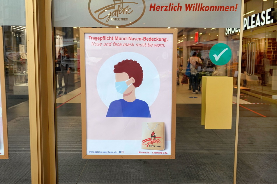 Ab Mittwoch muss in Chemnitz beim Einkaufen wieder eine Maske getragen werden-
