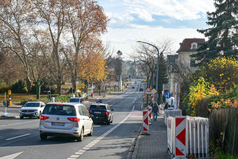 Die Großenhainer Straße wird stadteinwärts gesperrt.