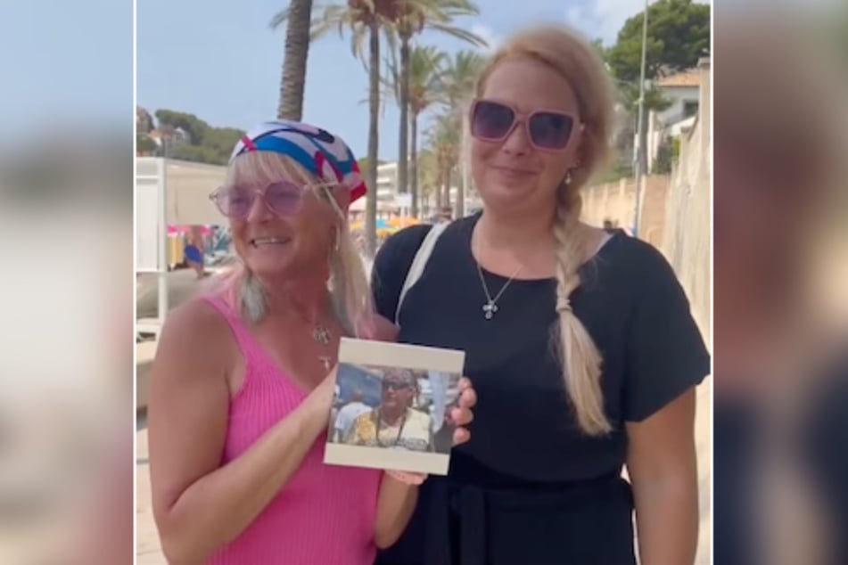 Zusammen mit Freundin Susi freut sich Kathrin Mermi-Schmelz (56) über die Rückkehr ihres Mannes nach Hause.