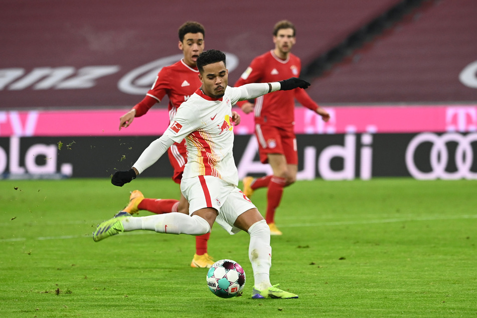 Justin Kluivert (21) beim Spiel gegen Bayern München im Dezember. Gegen Wolfsburg hofft der Rote Bulle auf sein Comeback.
