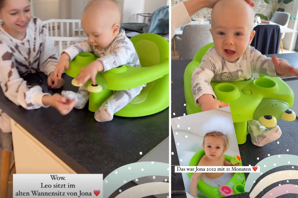 Tanja Szewczenko (44) zeigte ihren Instagram-Fans jüngst die verblüffende Ähnlichkeit zwischen ihren Zwillingen Leo und Luis (elf Monate) und Tochter Jona (11).