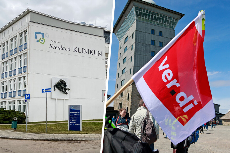 Das "Lausitzer Seenland Klinikum" in Hoyerswerda soll ab Donnerstagmorgen bestreikt werden.