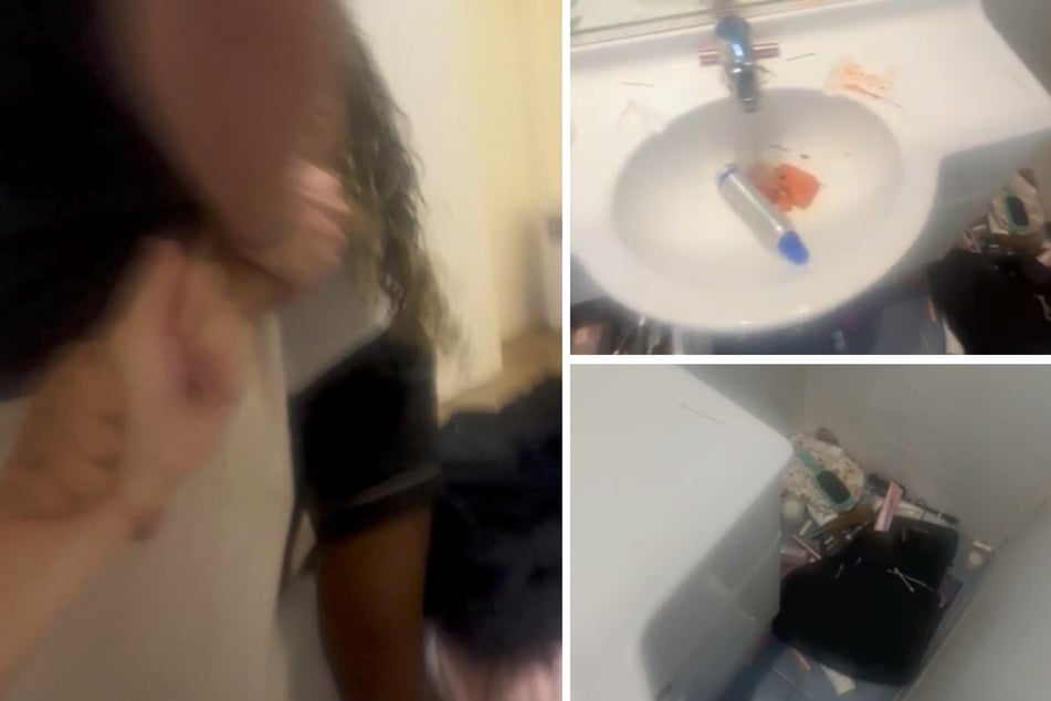 Samuela griff ihre Mitbewohnerin Hannah an und verwüstete dabei auch ihr Badezimmer.
