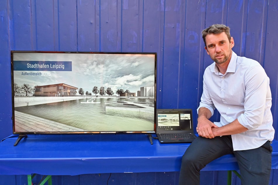 Stadthafen-Betreiber Jan Benzien (42) freut sich auf die Fertigstellung des Großprojekts.