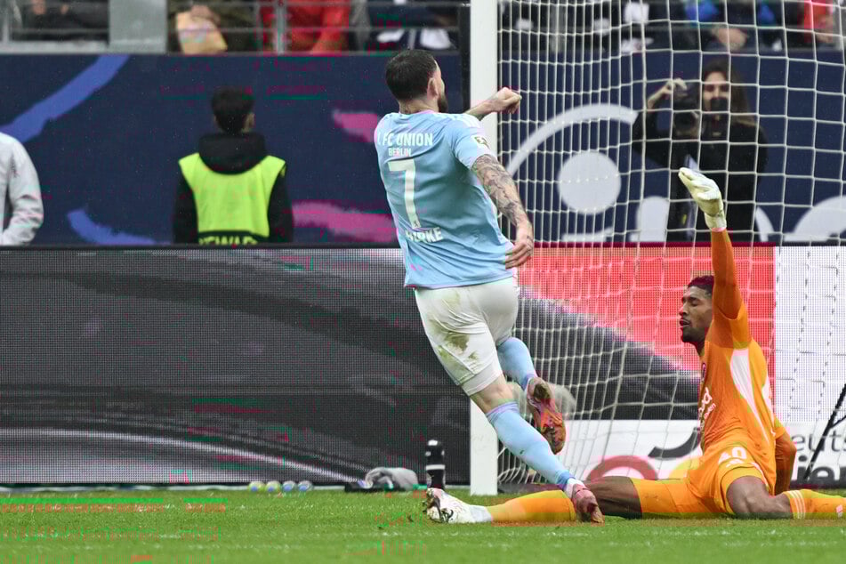 Oliver Burke (28) erzielte in Frankfurt seinen ersten Dreierpack in der Bundesliga.