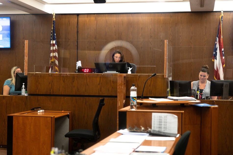 Judge D’varga speaks during the preliminary hearing for Gerson Fuentes, the man indicted in the rape of Ohio girl who crossed state lines for an abortion.