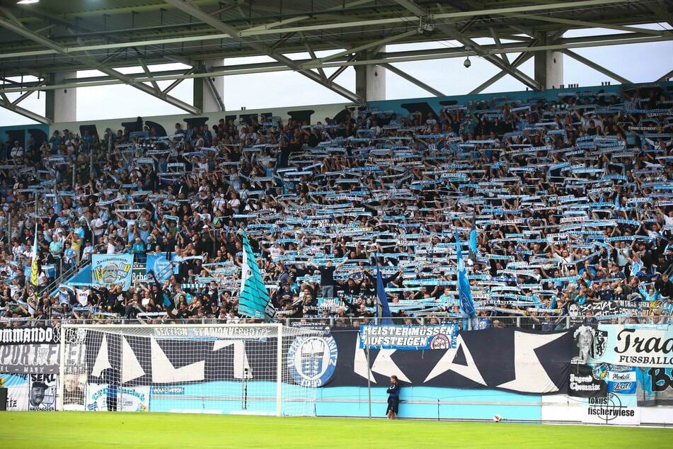Gute Stimmung beim Ostderby gegen Jena: Die CFC-Fans erlebten ein spannendes Duell.