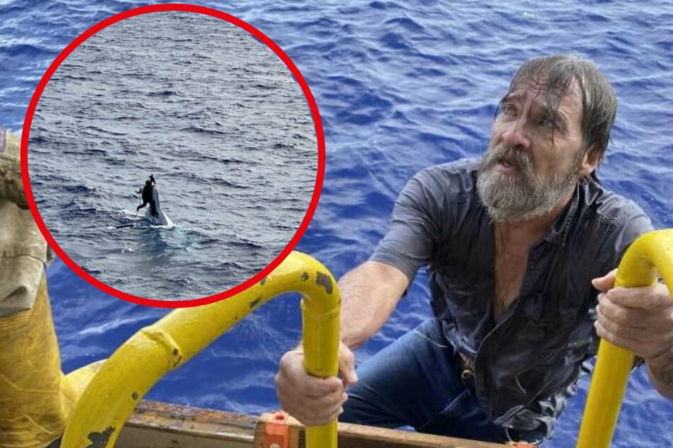 Unglaubliche Bilder: Vermisster (62) wird an Bootsrumpf hängend gefunden