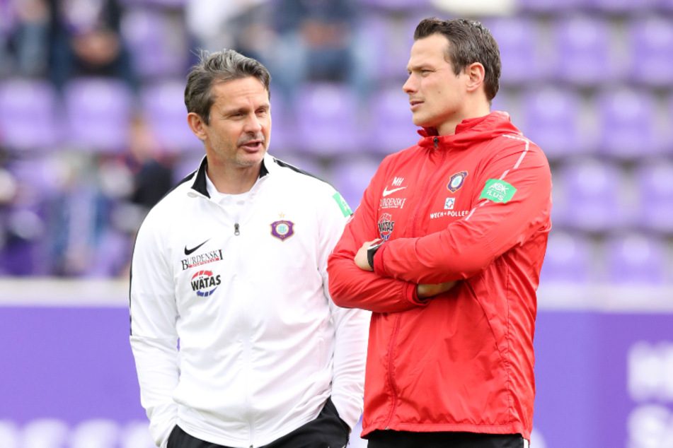 Aktuell ist Marc Hensel (r.) Co-Trainer von Dirk Schuster. Und ganz "nebenbei" noch Gymnasiallehrer.
