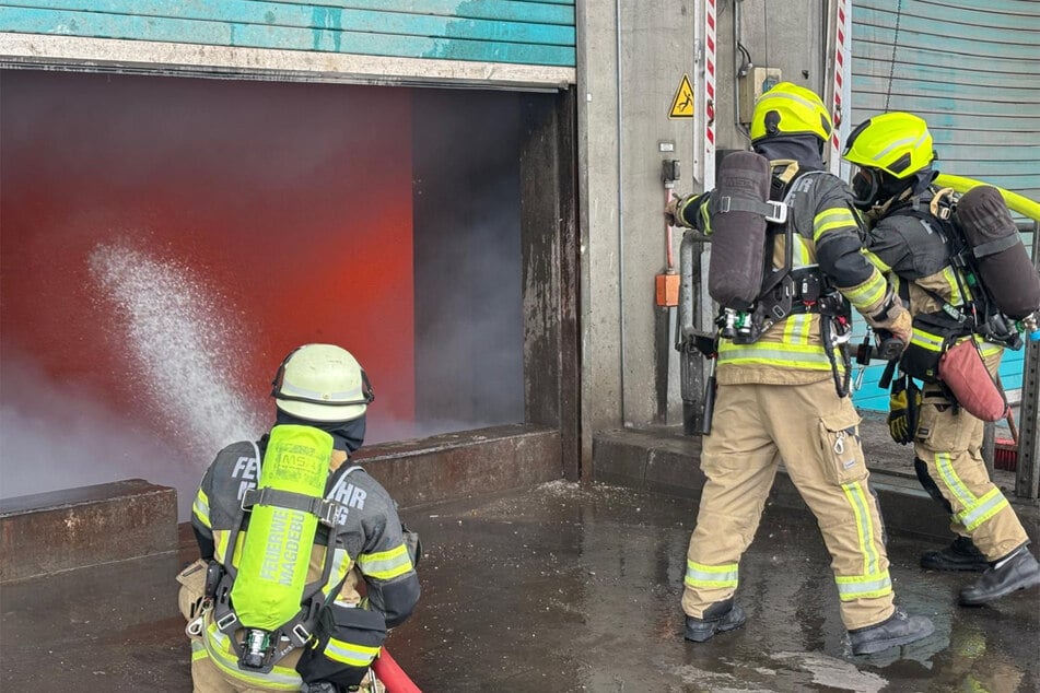 In Magdeburg-Rothensee ist ein Feuer in der Nähe des Müllheizkraftwerks ausgebrochen.
