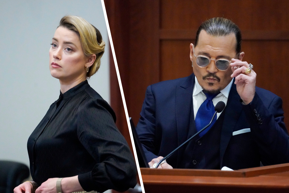 Johnny Depp (58) ringt mit der Fassung, als er von Amber Heards (36) Anwalt Benjamin Rottenborn im Kreuzverhör befragt wird.