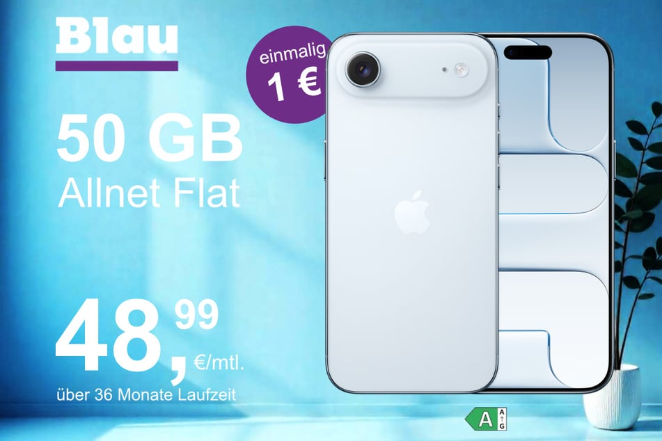 Das neue iPhone 17 Air im o2 Mobile XL für einmalig 1 Euro.