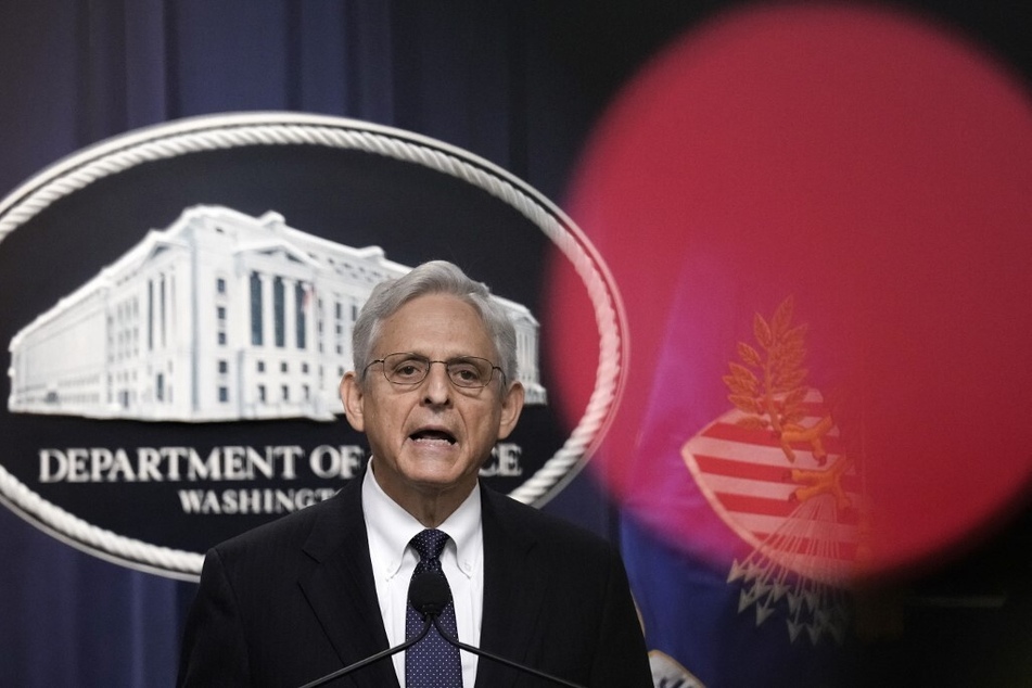 Attorney General Merrick Garland delivers a statement at the Department of Justice after the FBI's search of Trump's Mar-a-Lago residence.