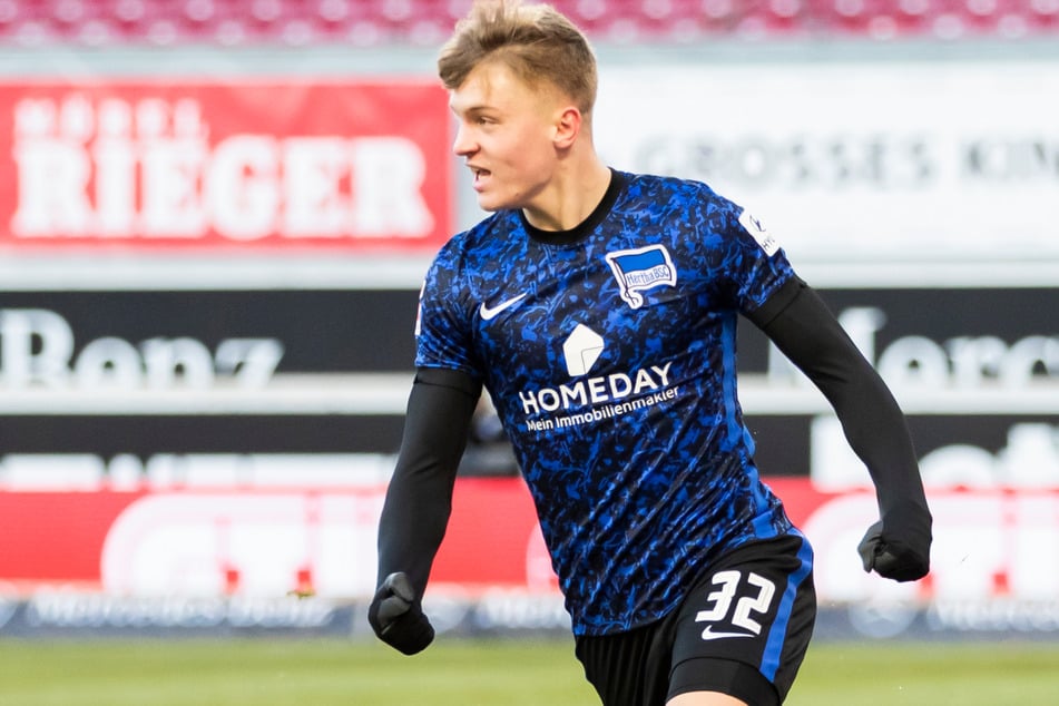 Luca Netz (22) war lange Zeit Herthas jüngster Torschütze, dann kam Ibrahim Maza.