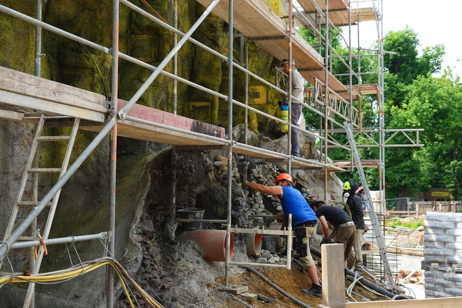An drei Projekten wird aktuell im Zoo gebaut. Ein großes Highlight ist die Themenwelt "Feuerland". Unter Hochdruck wird an neuen Anlagen unter anderem für Pinguine und Robben gebaut.