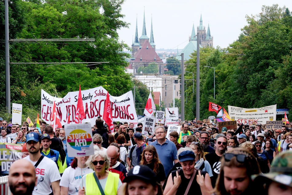 In Erfurt war es damals zu zahlreichen Protesten gekommen.