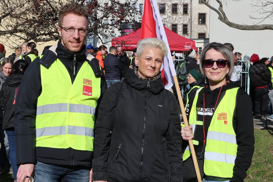 Richard Auerbach (25), Anka Frackowiak (52) und Susanne (41) arbeiten bei der Chemnitz Stadtverwaltung.