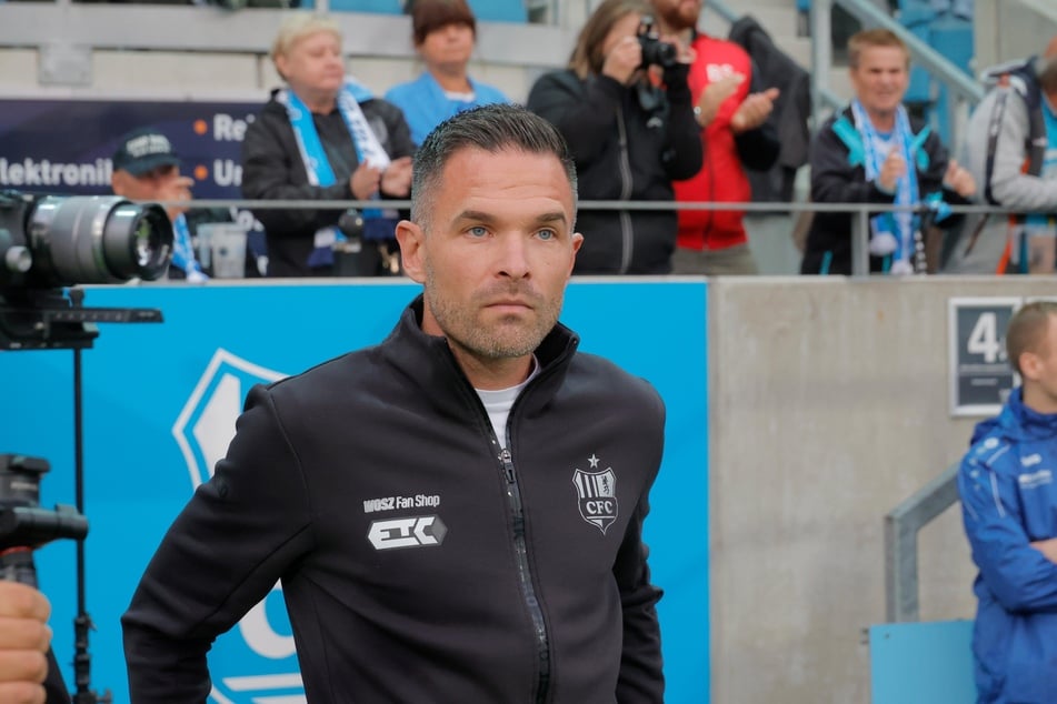 CFC-Trainer Benjamin Duda (38) hatte trotz der Niederlage auch Lob für die Mannschaft übrig.