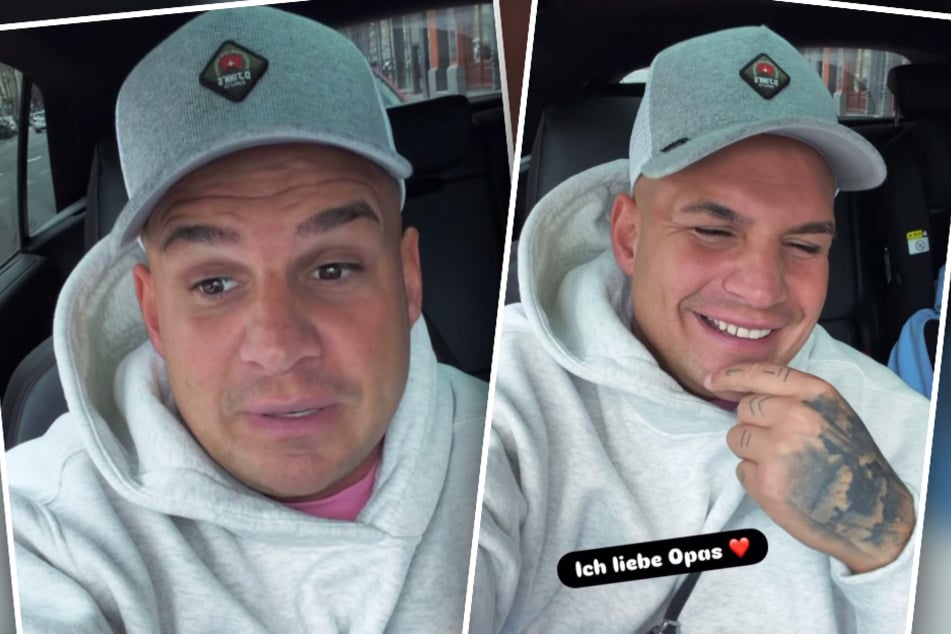 Als es an der Scheibe klopfte, erschrak Pietro Lombardi (33) zunächst - dann konnte er das Missverständnis aber schnell aufklären.