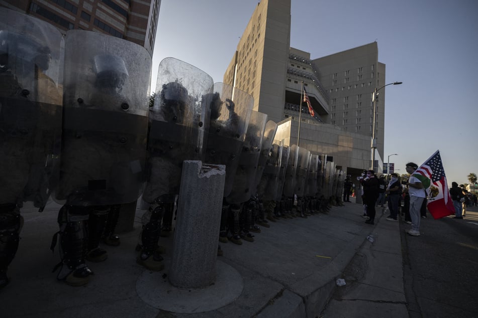 The Trump administration sent the National Guard into Los Angeles to "silence" protesters, a Californian court heard.