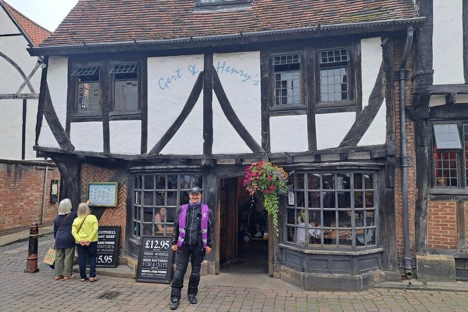 Ein Stadtbummel im englischen York - das ließ sich Veilchen-Biker Michael Rüdiger nicht entgehen.