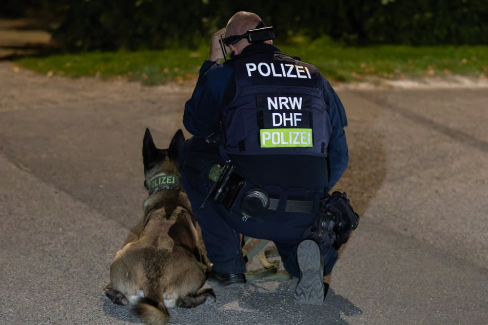 Auch ein Diensthund kam zum Einsatz.