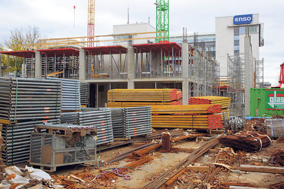 Aktuell bauen DREWAG und ENSO am Hauptbahnhof ihre neue gemeinsame Zentrale.