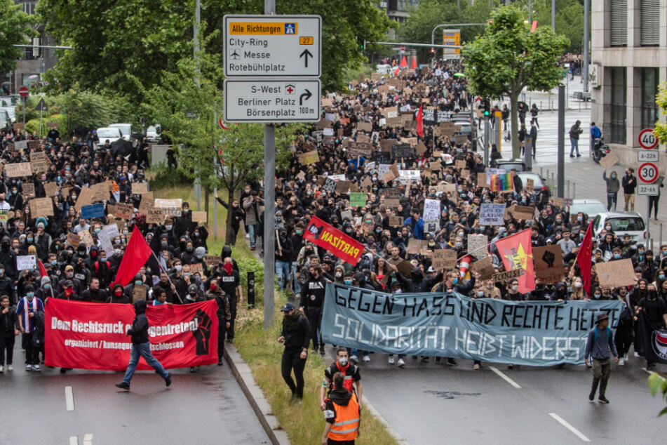 Demo-Teilnehmer am Samstag.