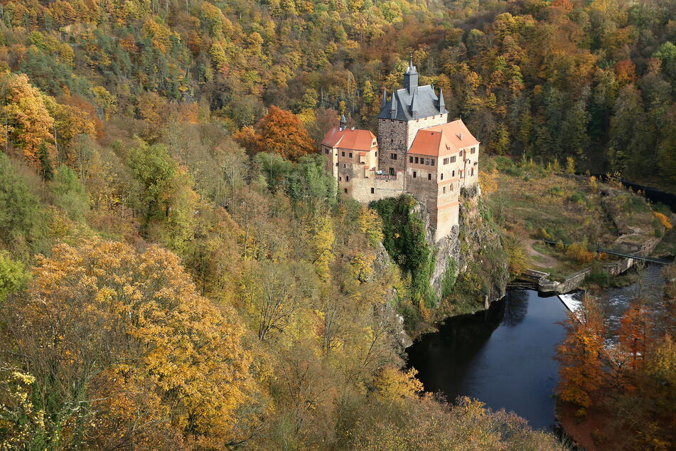Schönste Ritterburg Sachsens: die Burg Kriebstein.