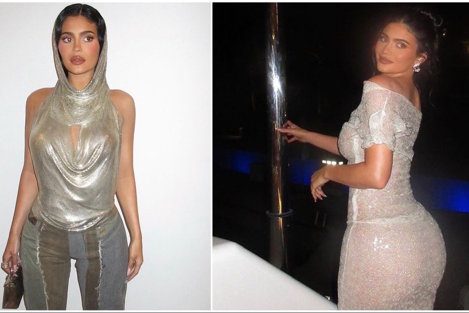 Kylie Jenner stuns in sheer sequin birthday gown for "twenty-fine"