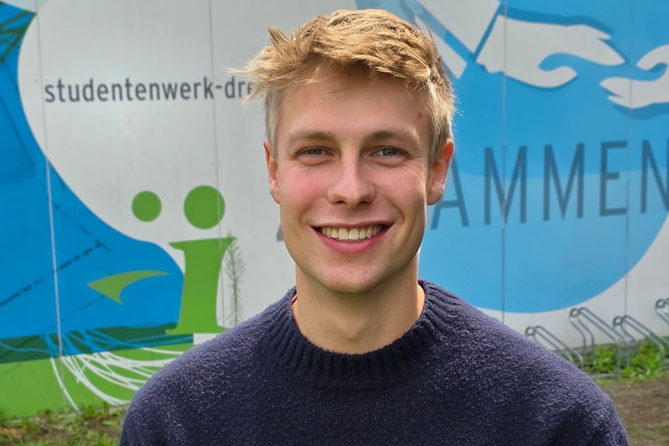 Clemens Jacobi von Wangelin (22) freut sich schon auf die Neue Mensa, da es dort mehr Außenplätze geben wird.