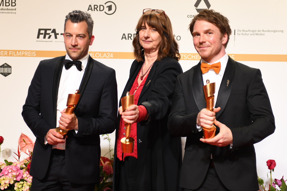 Die drei Gewinner für die beste Tongestaltung: Michael Schlömer, Corinna Fleig und Tobias Fleig.