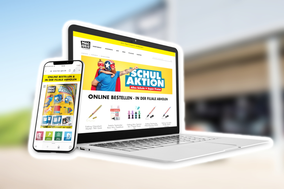 Bei MÄC-GEIZ gibt's alles für's neue Schuljahr: Bequem online und in der FIliale.
