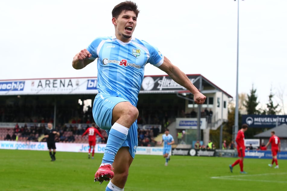 Maurizio Grimaldi (23) brachte mit seinem Doppelpack den CFC am Sonntag gegen den ZFC Meuselwitz auf die Siegerstraße.