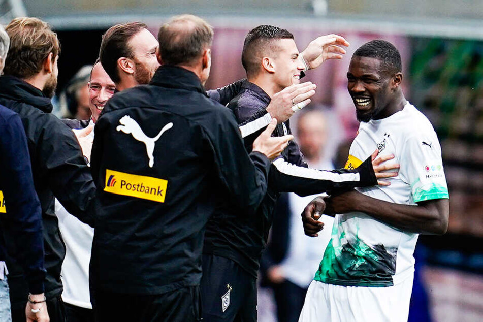 Marcus Thuram (r.) und seine Teamkollegen haben sich nach der Europa-League-Blamage wieder gefangen.