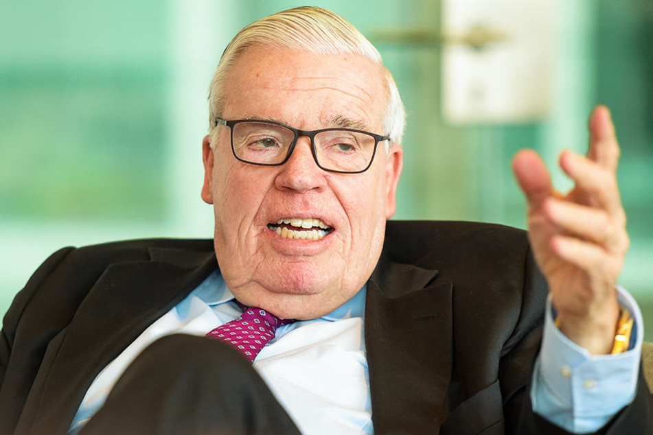 Klaus-Michael Kühne bei einem seiner zahlreichen Interviews.